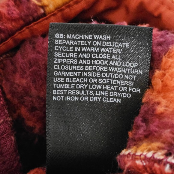 THE NORTH FACE Women's Campshire Pullover Hoodie Deep Garnet Red Geo Print Sz S - Picture 10 of 13